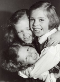 Princesses Desiree, Birgitta and Margaretha of Sweden, Haga Castle, Stockholm, 1943. Artist: Karl Sandels