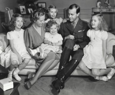 Royal family portrait at Haga Castle, Stockholm, Sweden, c1945.  Artist: Karl Sandels