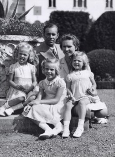 Swedish royal family portrait, at Solliden, the royal summer residence, 1943. Artist: Karl Sandels