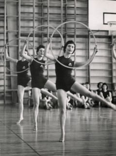 Princess Birgitta of Sweden in a show at the National Gymnastic Institute, 1958. Artist: Unknown