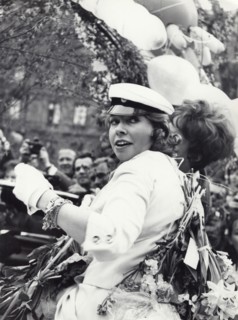 Princess Christina of Sweden celebrates passing her A-levels, 1963. Artist: Unknown