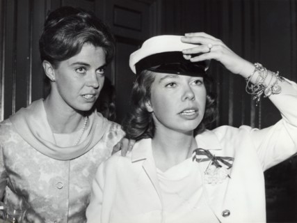 Princess Christina of Sweden celebrates passing her A-levels, 1963. Artist: Unknown