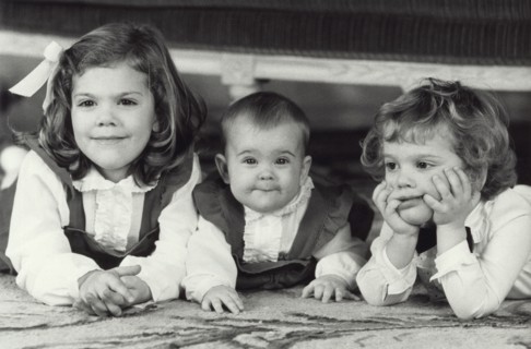 The three children of King Carl XVI Gustaf and Queen Silvia of Sweden, c1982-c1983. Artist: Unknown