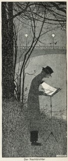 'Der Nachtdichter' ('The Night-Closer'), 1898. Artist: Walther Caspari