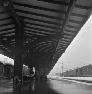 Central Station, Stockholm, Sweden, 1950. Artist: Torkel Lindeberg