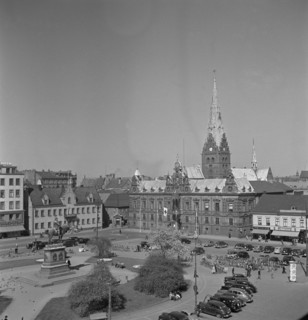 Stortorget, Malmö, Sweden, 1950. Artist: Torkel Lindeberg