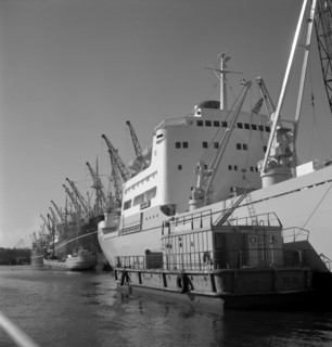 Ship in the harbour of Gothenburg, Sweden, 1960. Artist: Torkel Lindeberg