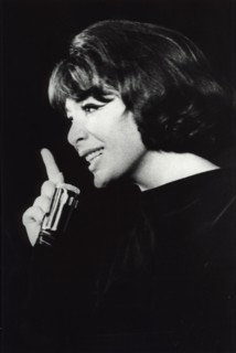 Juliette Greco, French actress and singer, Sweden, 1 July 1964. Artist: Unknown