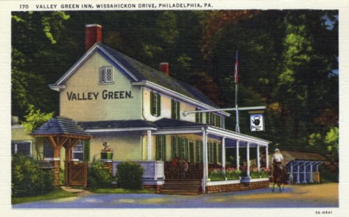 Valley Green Inn, Wissahickon Drive, Philadelphia, Pennsylvania, USA, 1933. Artist: Unknown
