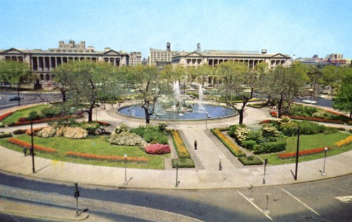 Logan Circle, Philadelphia, Pennsylvania, USA, 1955. Artist: Unknown