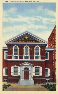 Carpenters' Hall, Philadelphia, Pennsylvania, USA, 1936. Artist: Unknown