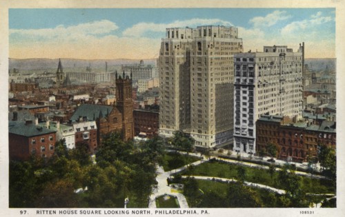 Rittenhouse Square, Philadelphia, Pennsylvania, USA, 1926. Artist: Unknown