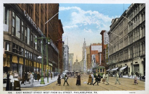 East Market Street west from 8th Street, Philadelphia, Pennsylvania, USA, 1926. Artist: Unknown