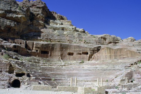 Roman theatre, Petra, Jordan.