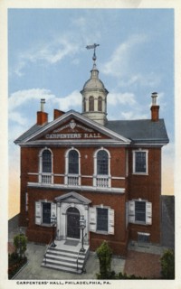Carpenters' Hall, Philadelphia, Pennsylvania, USA, 1914. Artist: Unknown