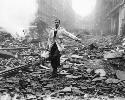 'The milk will get through', London, 1940. Artist: Unknown