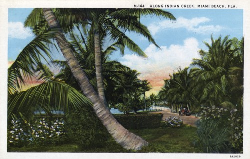 Along Indian Creek, Miami Beach, Florida, USA, 1931. Artist: Unknown