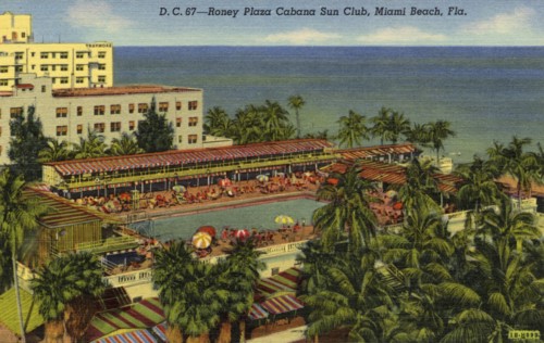 Roney Plaza Cabana Sun Club, Miami Beach, Florida, USA, 1941. Artist: Unknown