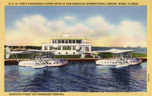 'Forty Passenger Clipper Ships at Pan-American International Airport, Miami, Florida', USA, 1934. Artist: Unknown
