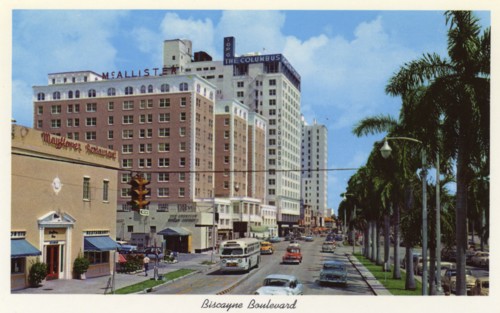 Biscayne Boulevard, Miami, Florida, USA, 1958. Artist: Unknown
