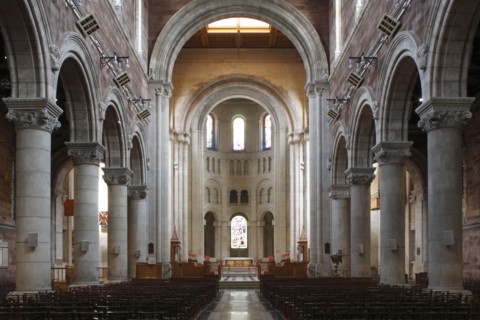 Interior of St Anne's Cathedral, Belfast, Northern Ireland, 2010.