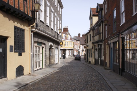 Elm Hill, Norwich, Norfolk, 2010.