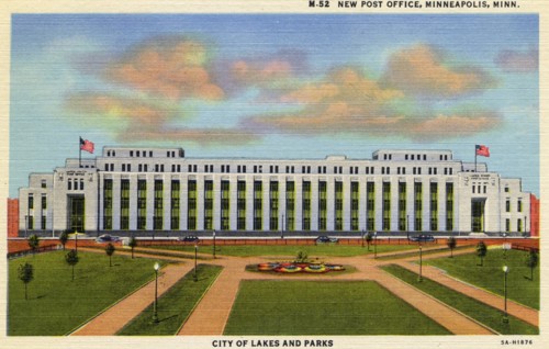 New Post Office, Minneaplis, Minnesota, USA, 1935. Artist: Unknown