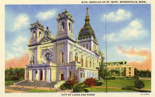 Basilica of St Mary, Minneapolis, Minnesota, USA, 1935. Artist: Unknown