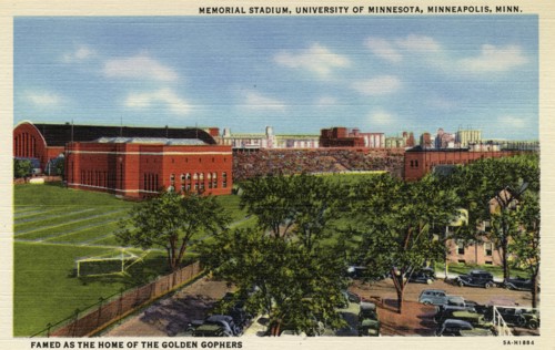 Memorial Stadium, University of Minnesota, Minneapolis, Minnesota, USA, 1935. Artist: Unknown