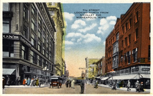 Seventh Street, Minneapolis, Minnesota, USA, 1916. Artist: Unknown