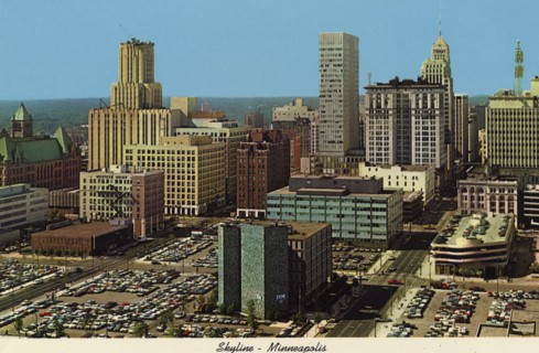 City skyline Minneapolis, Minnesota, USA, 1970. Artist: Unknown
