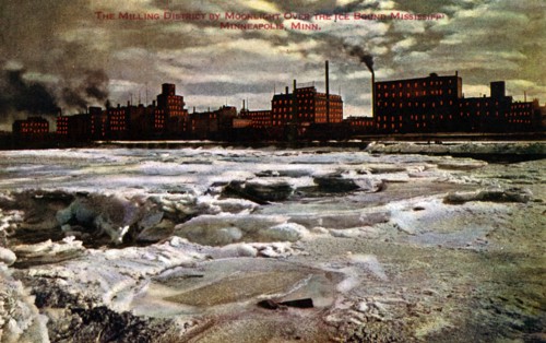Milling district, Minneapolis, Minnesota, USA, 1923. Artist: Unknown