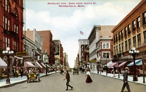 Nicollet Avenue, Minneapolis, Minnesota, USA, 1915. Artist: Unknown