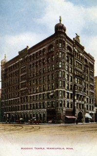 Masonic Temple, Minneapolis, Minnesota, USA, 1910. Artist: Unknown
