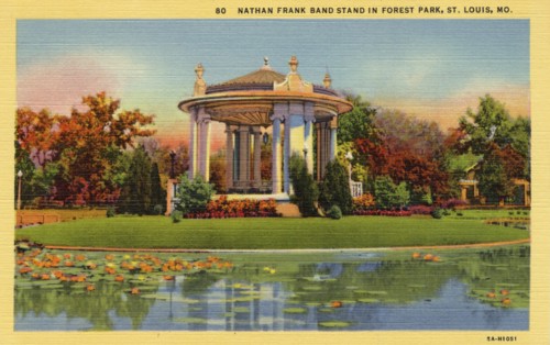 Nathan Frank Band Stand in Forest Park, St Louis, Missouri, USA, 1932. Artist: Unknown