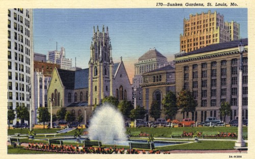 Sunken Gardens, St Louis, Missouri, USA, 1933. Artist: Unknown