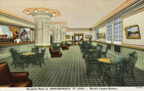 Reception room of the Anheuser-Busch brewery, St Louis, Missouri, USA, 1933. Artist: Unknown