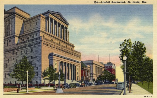 Lindell Boulevard, St Louis, Missouri, USA, 1937. Artist: Unknown