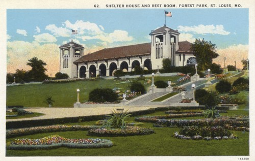 Shelter house and rest room, Forest Park, St Louis, Missouri, USA, 1926. Artist: Unknown