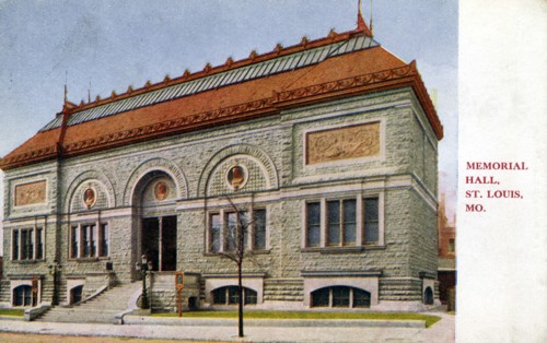 Memorial Hall, St Louis, Missouri, USA, 1910. Artist: Unknown