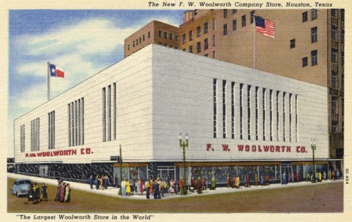 The new FW Woolworth Company store, Houston, Texas, USA, 1950. Artist: Unknown