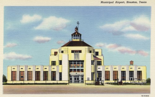 Municipal Airport, Houston, Texas, USA, 1941. Artist: Unknown
