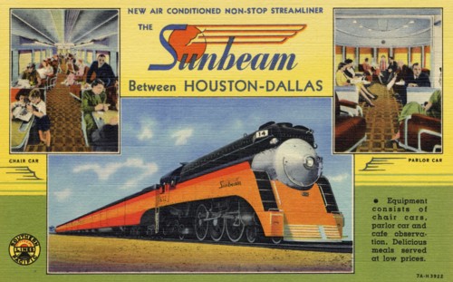 Southern Pacific streamlined train 'Sunbeam', USA, 1937. Artist: Unknown