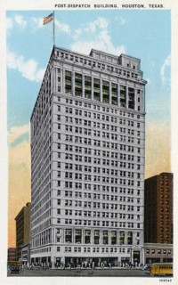 Post-Dispatch Building, Houston, Texas, USA, 1925. Artist: Unknown