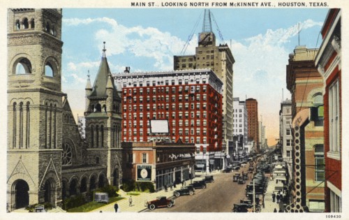 Main Street, Houston, Texas, USA, 1926. Artist: Unknown
