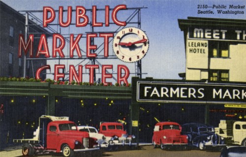 Pike Place Market, Seattle, Washington, USA, 1952. Artist: Unknown