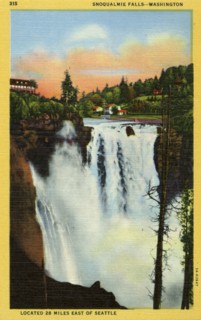 Snoqualmie Falls, Washington, USA, 1935. Artist: Unknown