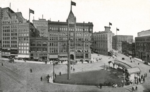 Pioneer Square, Seattle, Washington, USA, 1911. Artist: Unknown