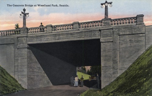 Concrete Bridge, Woodland Park, Seattle, Washington, USA, 1911. Artist: Unknown