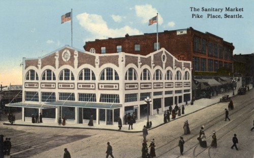 The Sanitary Market, Pike Place, Seattle, Washington, USA, 1911. Artist: Unknown